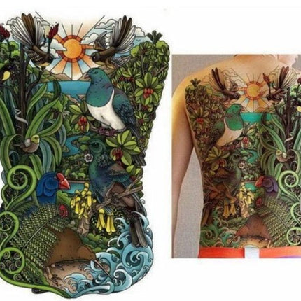 Oversized Full Back Tattoo Stickers Waterproof And Eco-friendly Tattoo Stickers On The Back Can be customized