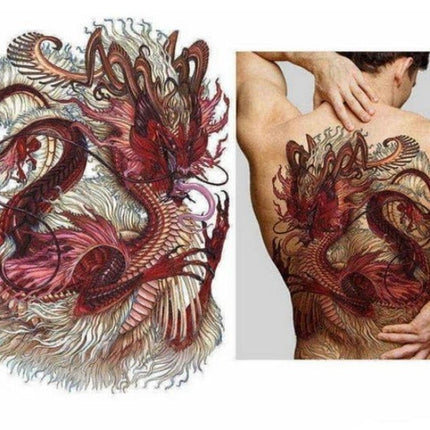 Oversized Full Back Tattoo Stickers Waterproof And Eco-friendly Tattoo Stickers On The Back Can be customized