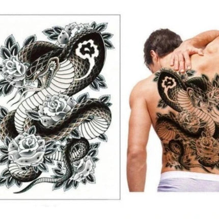 Oversized Full Back Tattoo Stickers Waterproof And Eco-friendly Tattoo Stickers On The Back Can be customized