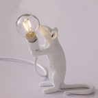 White standing model / Power switch button