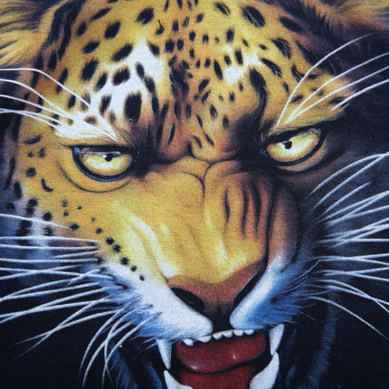 3D Night Leopard Pattern Short-sleeved T-shirt Trend Men's 3D Printing Plus Fat Plus Size T-shirt Half-sleeved