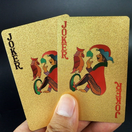 Creative Golden Plastic Poker Card Magic Card Waterproof Card Gift Board Game