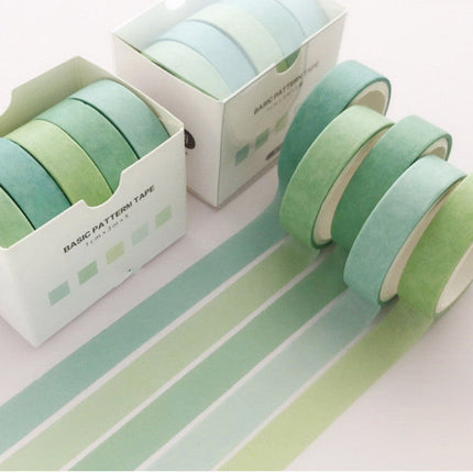 Basic Pattern Color Gift box Set With Salt Pocket Sticker