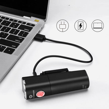 Bicycle Light Front Light Night Riding Rechargeable Glare Flashlight Mountain Road Bike Riding Equipment