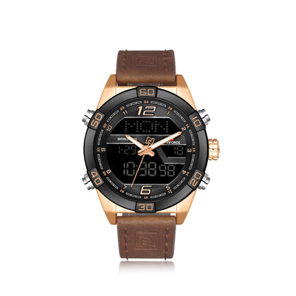 Men'S Watch Led Electronic Watch Waterproof Belt Quartz Men'S Watch Watch
