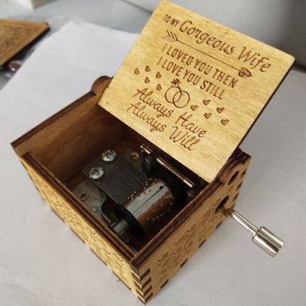 Hand-cranked Music Box Handmade Music Box