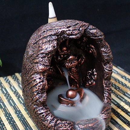 Qianlong Smoke Backflow Tower Incense Burner Personalized Tea Ceremony Supplies