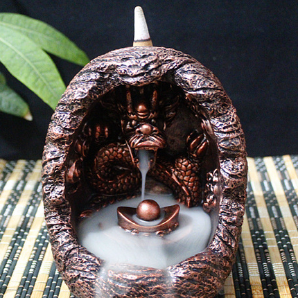 Qianlong Smoke Backflow Tower Incense Burner Personalized Tea Ceremony Supplies