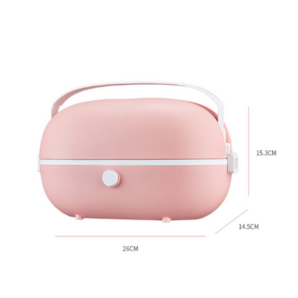 Portable Cooking Electric Lunch Box Stainless Steel Inner Tank Electric Lunch Box Student White Collar Heating Electric Lunch Box