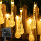 Water droplets warm white / 5 meters 20 lights