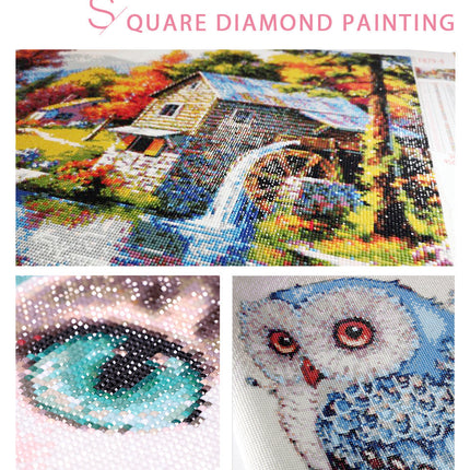Huacan Full Square   Round Diamond Painting 5D Tulip Diy Diamond Embroidery Mosaic Flower Craft Home Decor