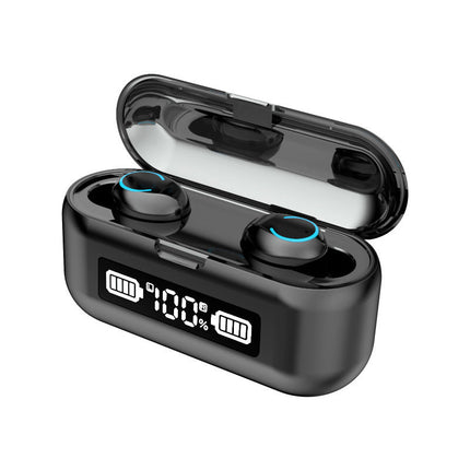 F9 Bluetooth Headset Tws Wireless Bluetooth 5.1 Stereo Digital Display Binaural In-Ear Private Mode Headset