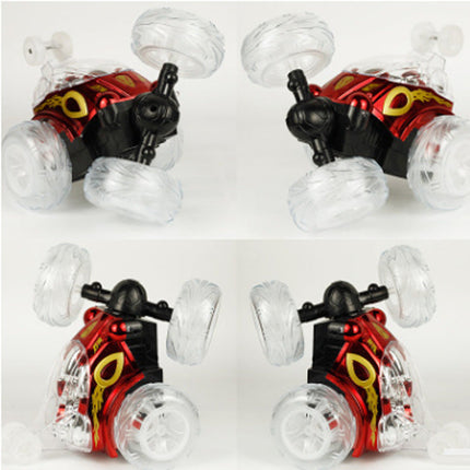Remote Control Car Dump Truck Off-Road Remote Control Car Racing Light Children'S Toy Car Roll Stunt Car Stall Toy