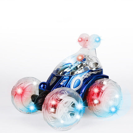 Remote Control Car Dump Truck Off-Road Remote Control Car Racing Light Children'S Toy Car Roll Stunt Car Stall Toy
