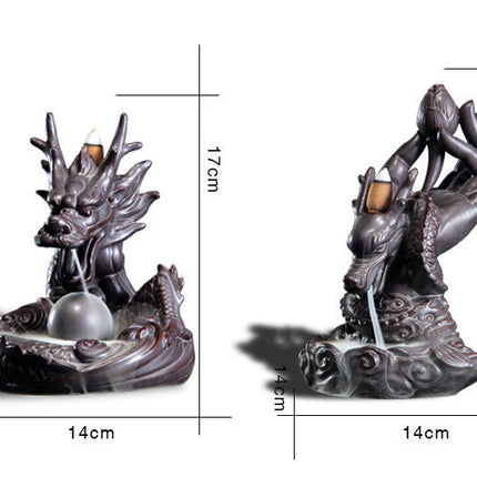 Creative Back Flow Incense Burner Smoke Will Back Flow Buddhist Supplies Incense Burner Creative Gifts