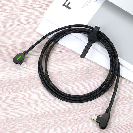 Compatible with Apple, Maiduoduo Pd Fast Charging Double Elbow Suitable For Iphone 8 X Xr Mobile Game Charging Cable