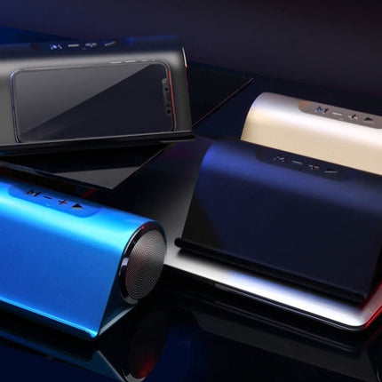 Lp-V9 Wireless Bluetooth Speaker Computer Audio Lazy Phone Holder Card Plug U Disk Radio