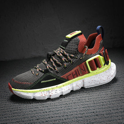 Sports Shoes Breathable Running Shoes Buckle Color Matching Shoes
