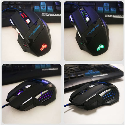 7-button Colorful Glowing USB Gaming Mouse