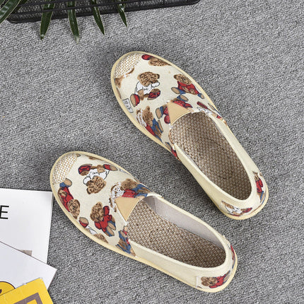 21 New Prairie Princess Canvas Shoes Lightweight Canvas Breathable Thomas Shoes Ethnic Style Cloth Shoes Flat Shoes Women
