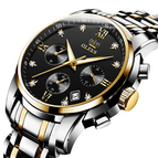 2858 steel belt gold black