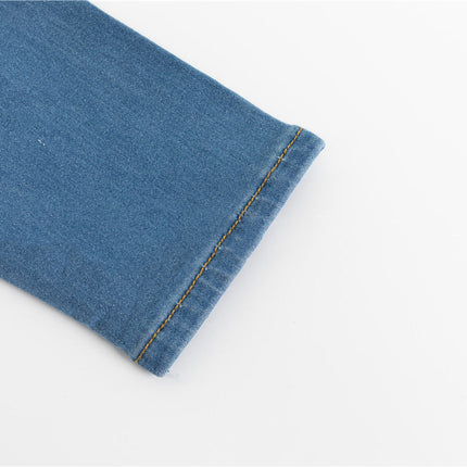 Simple Fashion Ladies High Stretch Jeans