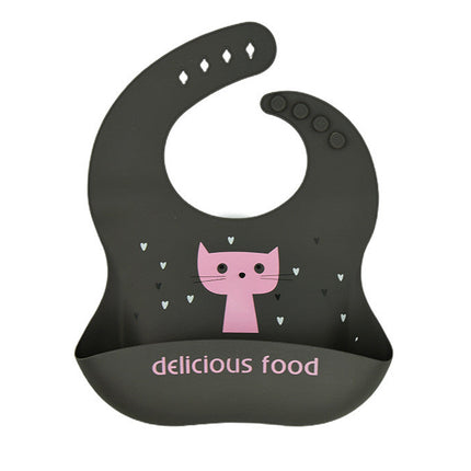 Baby'S Eating Bib Baby'S Supplementary Food Bib Children'S Waterproof And Dirt Proof Silicone Super Soft Children'S Saliva Bib Rice Bib