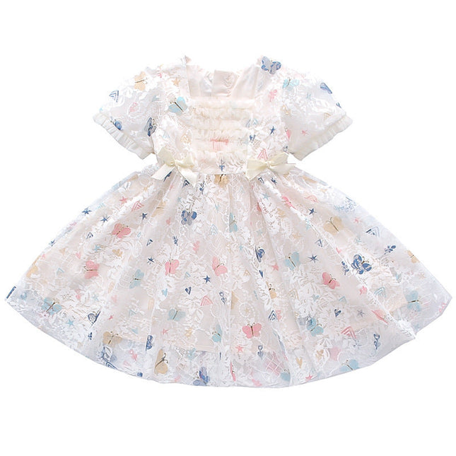Girls Summer Lace Princess Dress Long Skirt