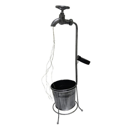 Solar Powered Watering Can Style Fairy LED Strands Light Water Faucet Planter Lamp Outdoor Lawn Garden Art Decoration