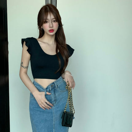 Women''s Design sSense Of Denim Skirt Small Crowd