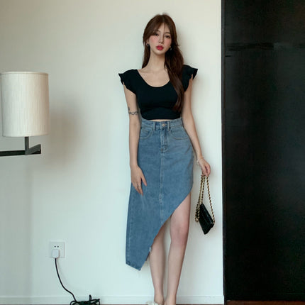 Women''s Design sSense Of Denim Skirt Small Crowd