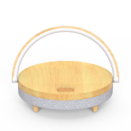 Home Desk Lamp Wireless Charging With Holder Home Desktop Mobile Phone Wireless 10W Fast Charger Multi-Function Bluetooth Speaker Mobile Phone Wireless Charging Dedside Night Light Mobile Phone Holder