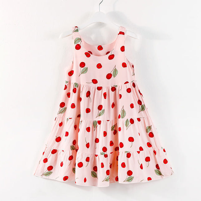 Children'S Summer Dress Girl Baby Princess Suspender Skirt Little Girl'S Dress Cotton Silk Little Girl'S Dress
