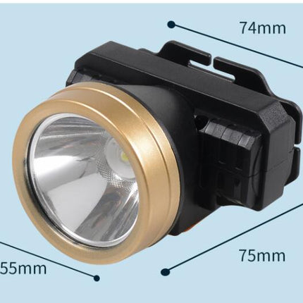 Long Shot Side Miner S Lamp With Head Mounted Flashlight