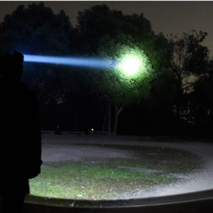 Long Shot Side Miner S Lamp With Head Mounted Flashlight