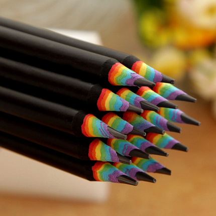 Rainbow HB Environmental Pencil Creative Stationery