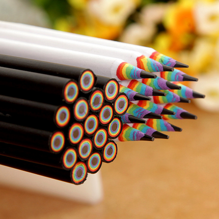 Rainbow HB Environmental Pencil Creative Stationery