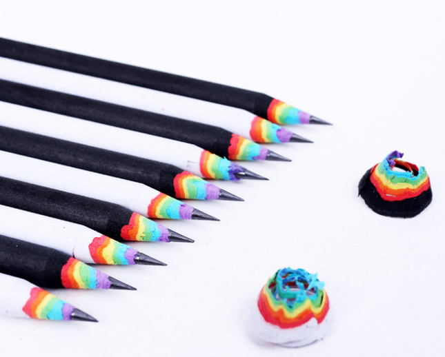 Rainbow HB Environmental Pencil Creative Stationery