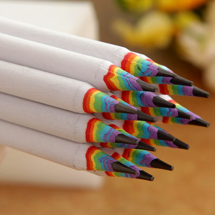 Rainbow HB Environmental Pencil Creative Stationery