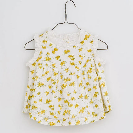 Icc European And American Style Girls Floral Lace Blouse