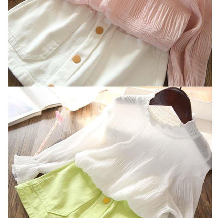 Foreign Girl''s Candy Color Versatile Cotton Small Waist Skirt Korean