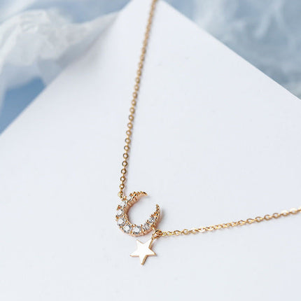 Sterling Silver Gradient Moonstone Zircon Bracelet For Women S-B304
