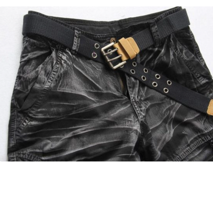 Men s Washed Cotton Cargo Shorts Casual Short Pants For Male