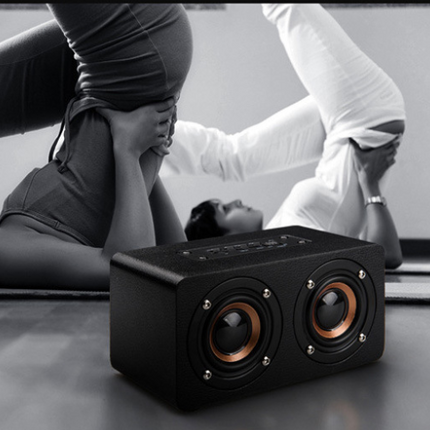 M5 Home Wooden Wireless Bluetooth Small Speaker Phone Computer Desktop Audio