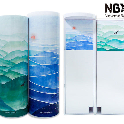Long Student Pencil Case, Multifunctional Pencil Case, Plastic Double-layer Children's Creative Pencil Case