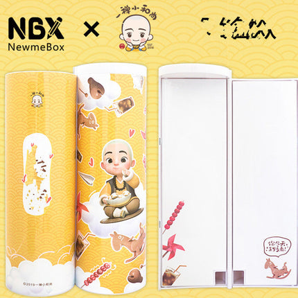 Long Student Pencil Case, Multifunctional Pencil Case, Plastic Double-layer Children's Creative Pencil Case