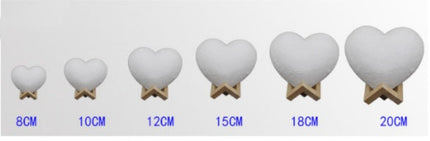 Love Night Light Valentine'S Day Heart-Shaped Moon Light