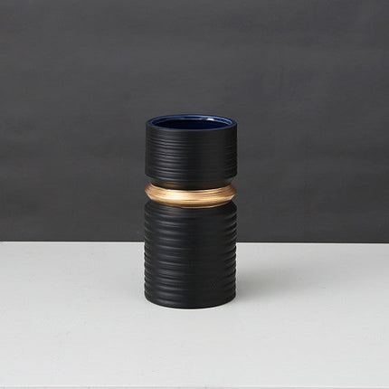 Creative Threaded Ceramic Vase, Flower Arrangement, Home Decoration, New Chinese Ornaments