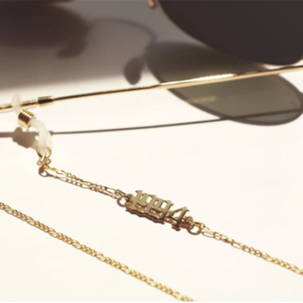 Stainless Steel English Name Custom Glasses Chain