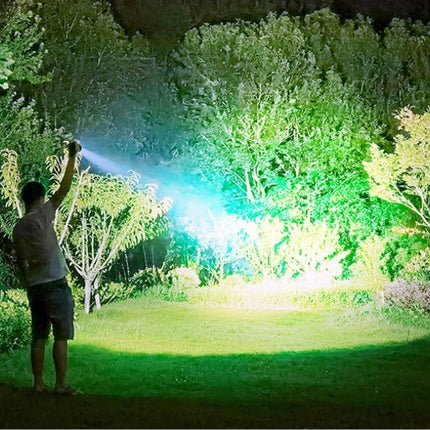 Strong Light Flashlight, Rechargeable, Zoom Power Display, Outdoor Super Bright And Portable